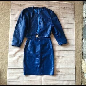 Gorgeous Italian Leather Suit